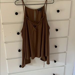 Shoulder cut out top